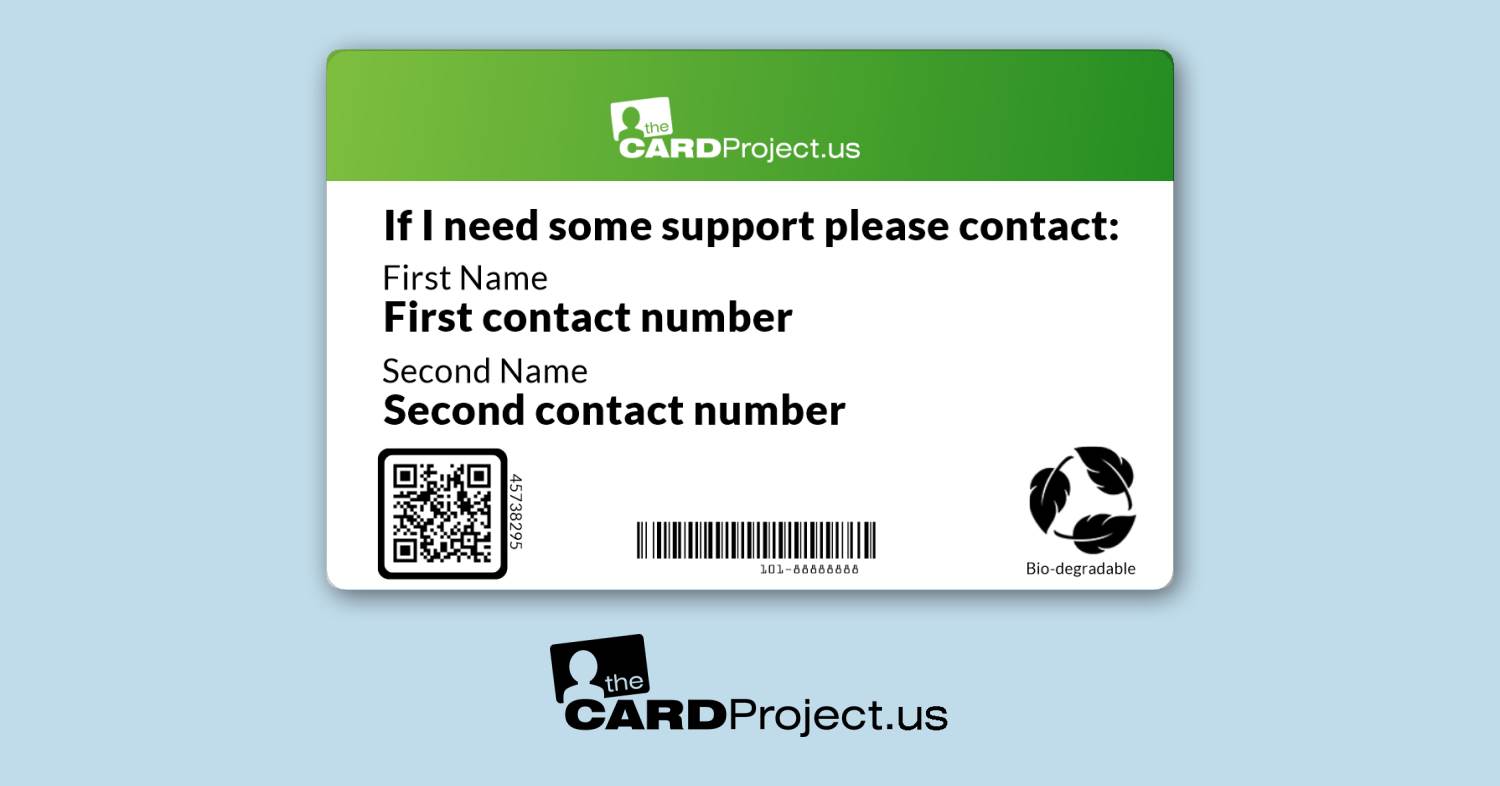 Visually Impaired Medical ID (REAR)